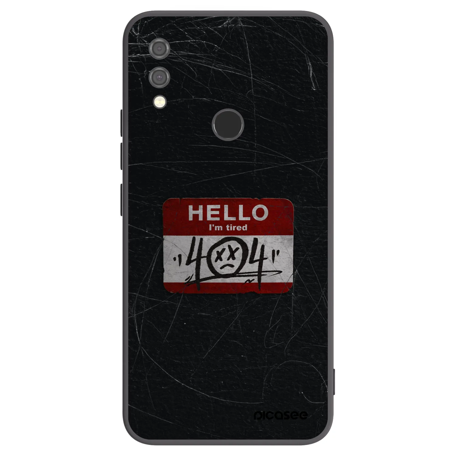 Picasee fekete szilikon tok az alábbi mobiltelefonokra Xiaomi Redmi Note 7 - HELLO 404