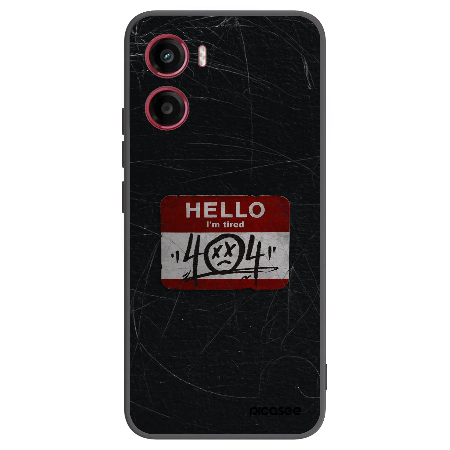 Picasee fekete szilikon tok az alábbi mobiltelefonokra Motorola Moto G05 - HELLO 404