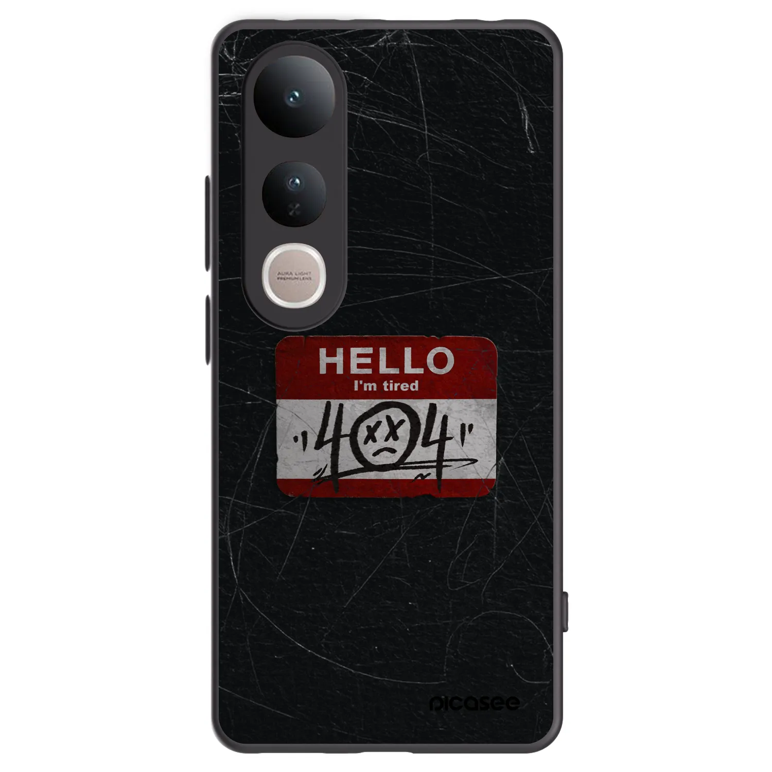 Picasee fekete szilikon tok az alábbi mobiltelefonokra Vivo V50 Lite 5G - HELLO 404