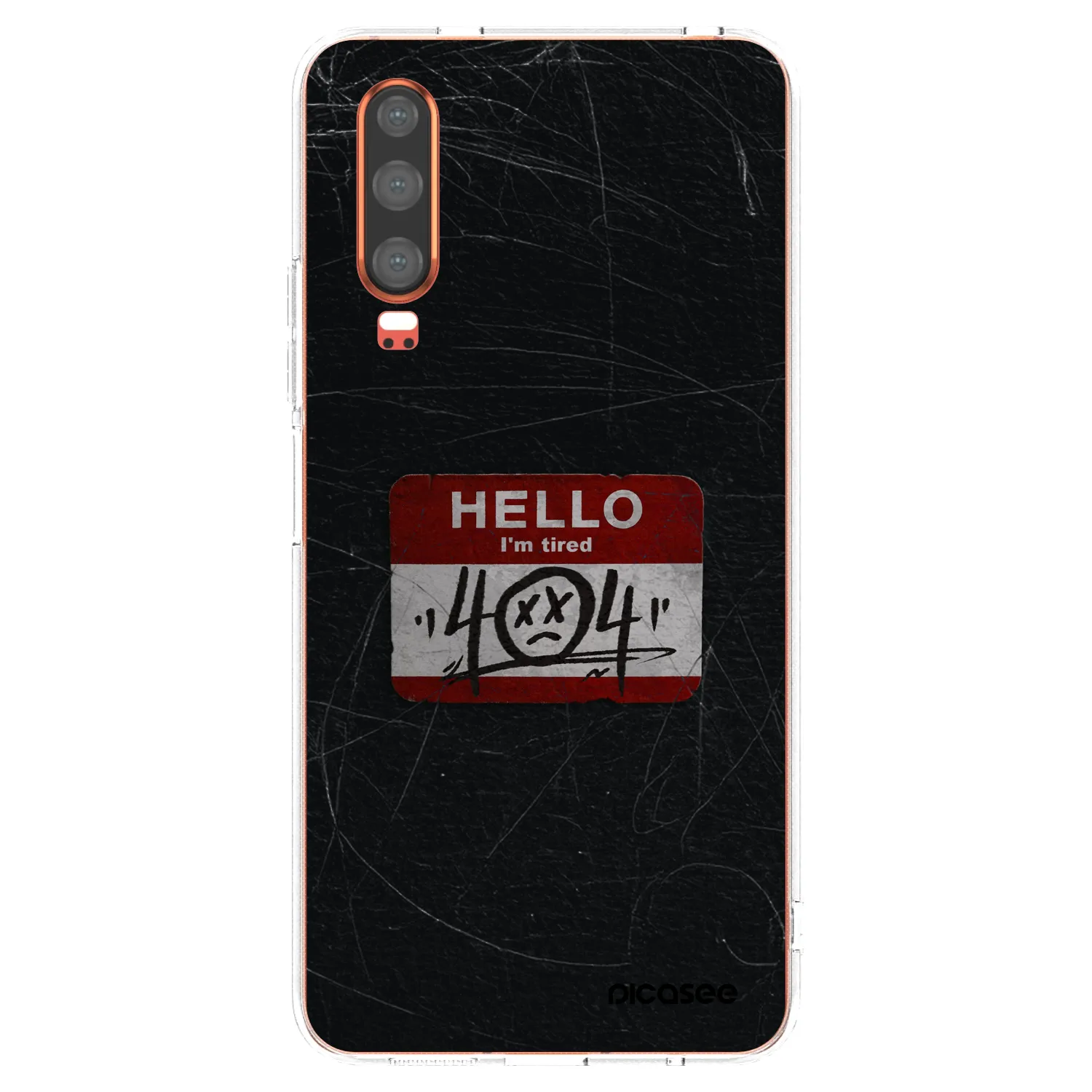 Picasee átlátszó szilikon tok az alábbi mobiltelefonokra Huawei P30 - HELLO 404