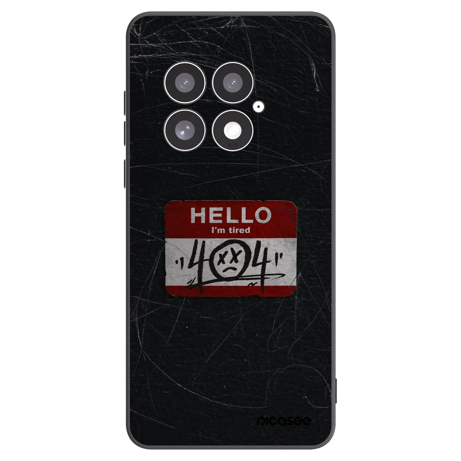 Picasee fekete szilikon tok az alábbi mobiltelefonokra OnePlus 13 5G - HELLO 404