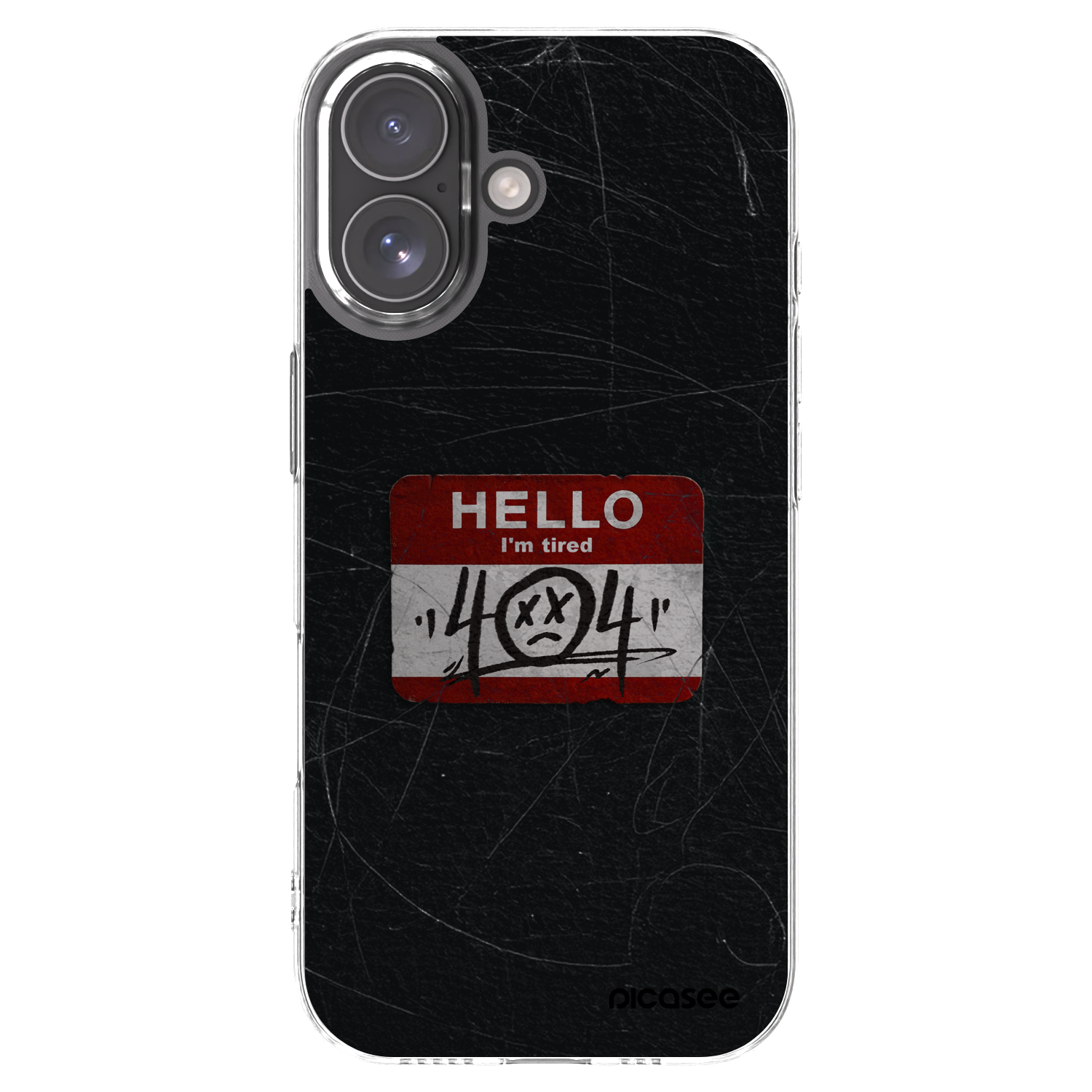 Picasee átlátszó szilikon tok az alábbi mobiltelefonokra Apple iPhone 17 - HELLO 404