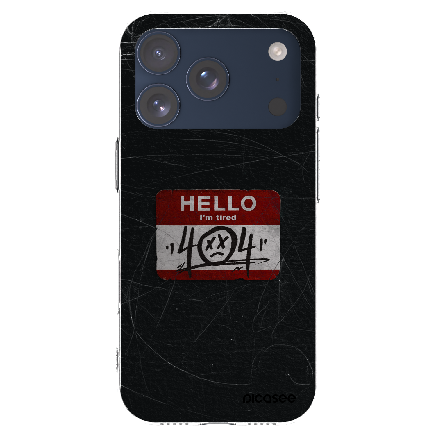 Picasee átlátszó szilikon tok az alábbi mobiltelefonokra Apple iPhone 17 Pro - HELLO 404