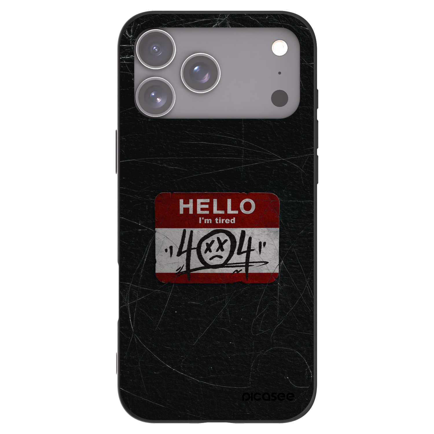 Picasee fekete szilikon tok az alábbi mobiltelefonokra Apple iPhone 17 Pro Max - HELLO 404