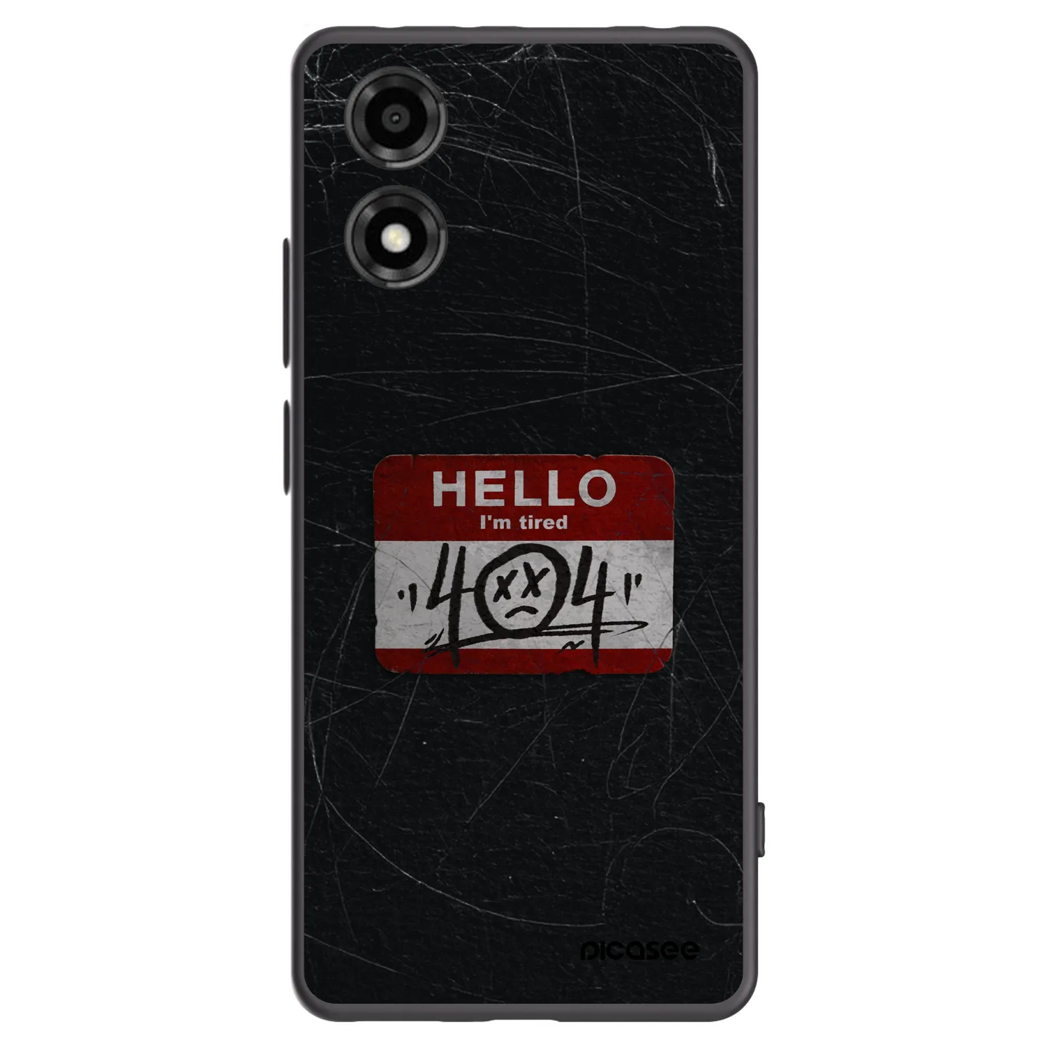 Picasee fekete szilikon tok az alábbi mobiltelefonokra Motorola Moto E14 - HELLO 404