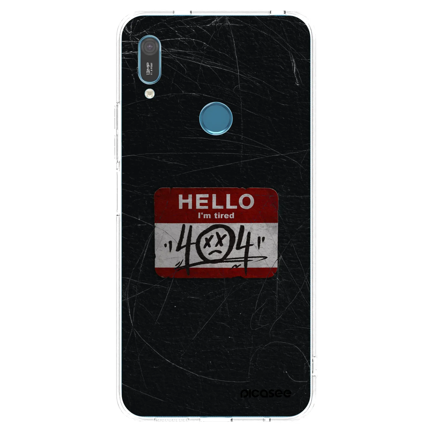 Picasee átlátszó szilikon tok az alábbi mobiltelefonokra Huawei Y6 2019 - HELLO 404