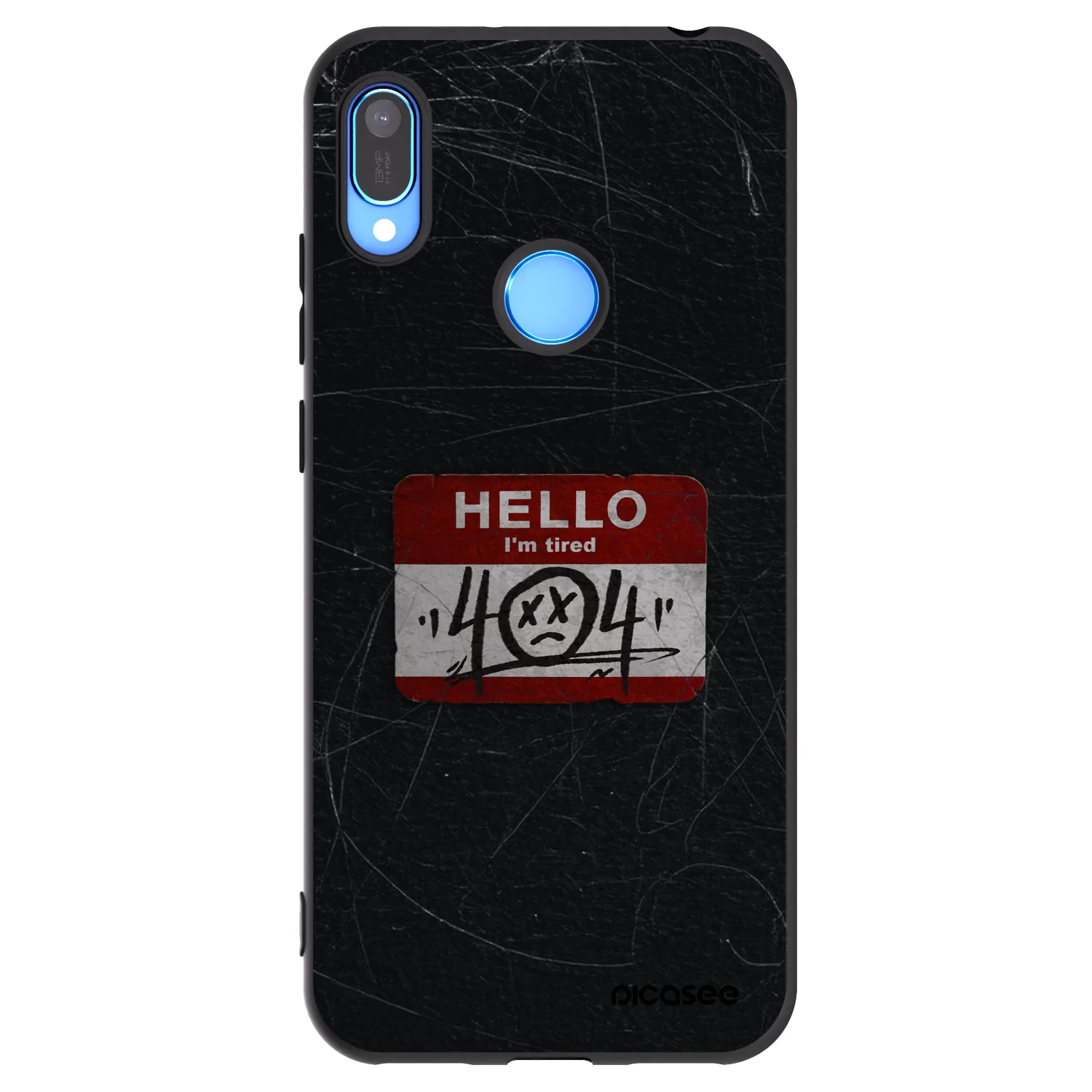 Picasee fekete szilikon tok az alábbi mobiltelefonokra Huawei Y6 2019 - HELLO 404