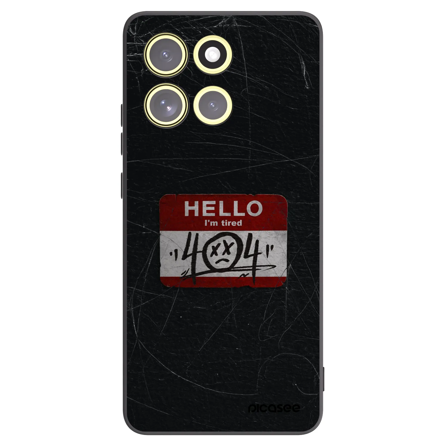 Picasee fekete szilikon tok az alábbi mobiltelefonokra Motorola Moto G86 5G - HELLO 404
