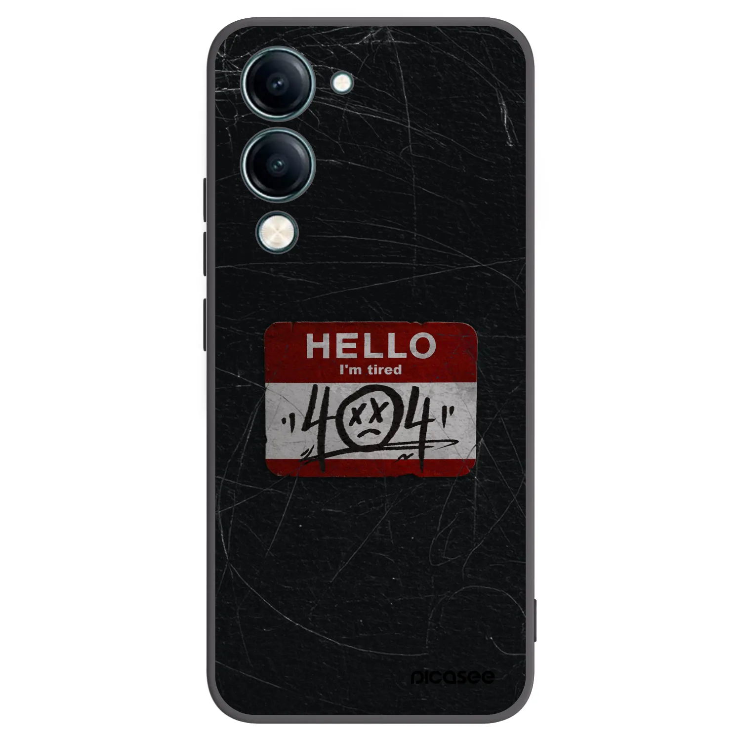 Picasee fekete szilikon tok az alábbi mobiltelefonokra Vivo Y29s 5G - HELLO 404