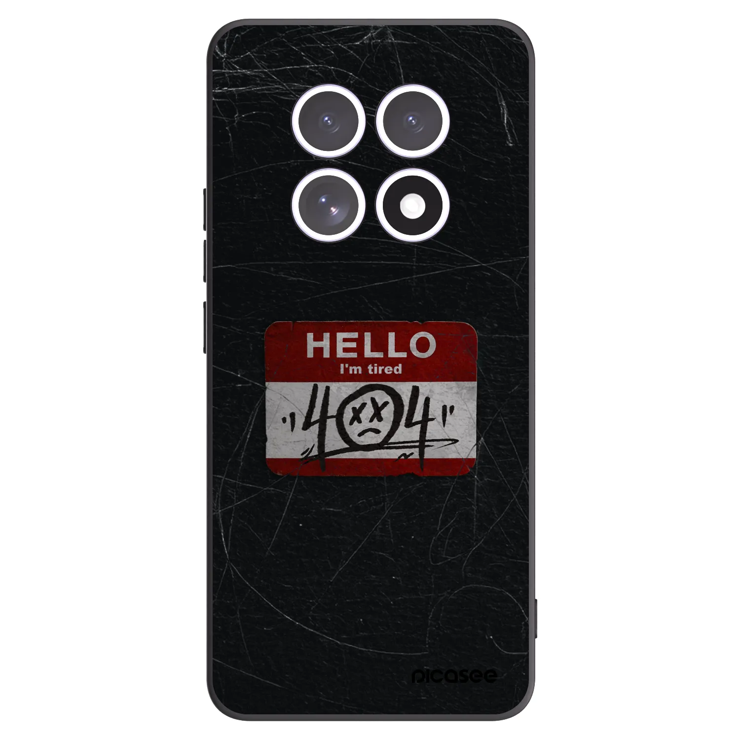 Picasee fekete szilikon tok az alábbi mobiltelefonokra Xiaomi Redmi Note 15 - HELLO 404