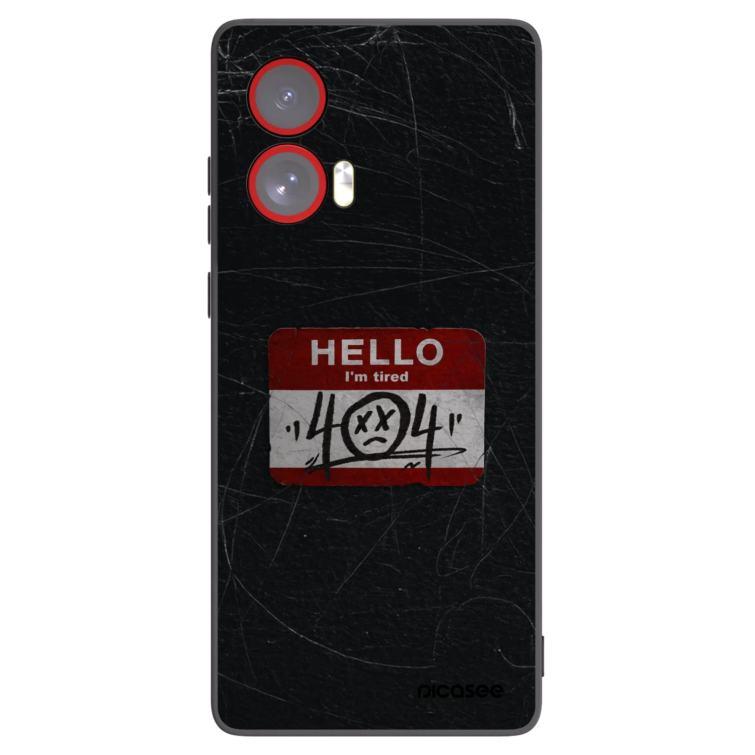Picasee fekete szilikon tok az alábbi mobiltelefonokra Motorola Edge 50 Fusion - HELLO 404