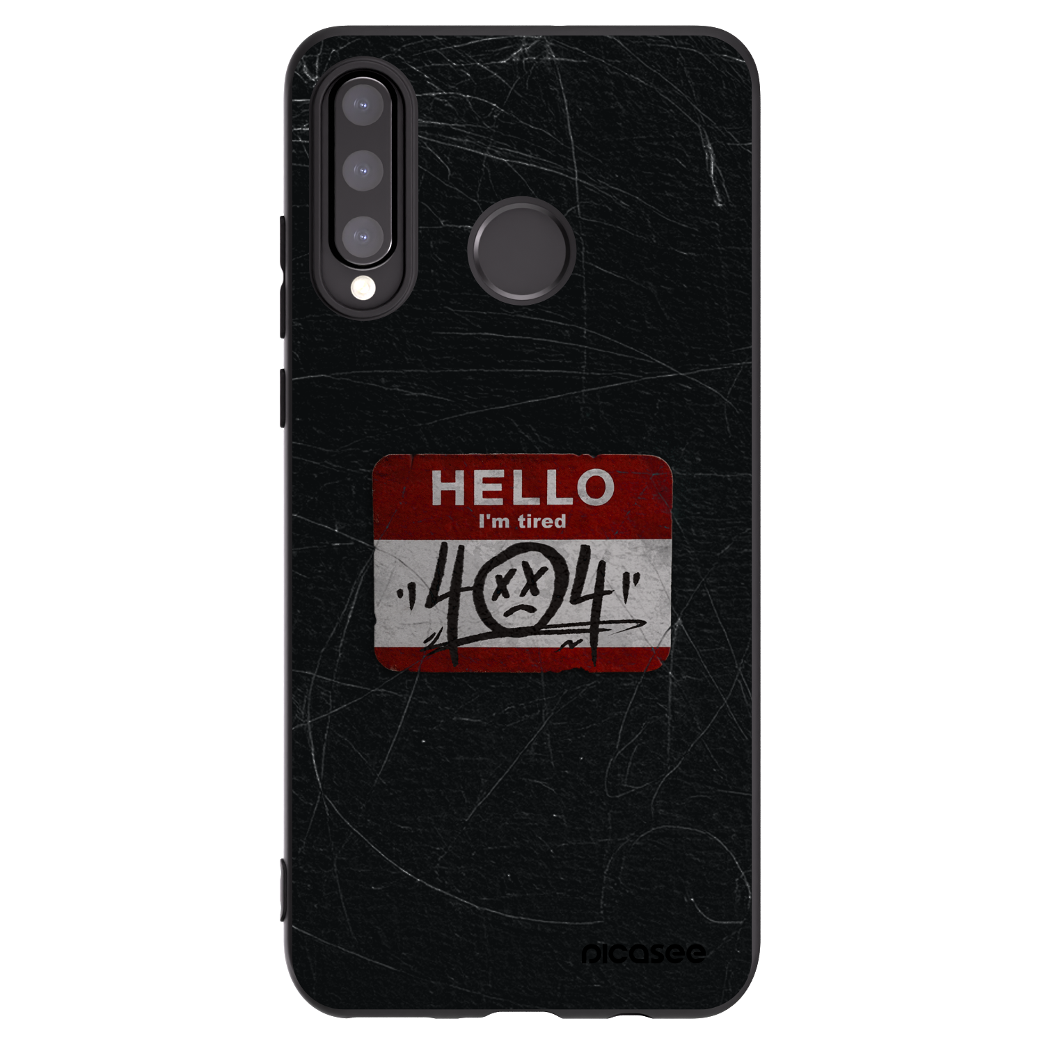 Picasee fekete szilikon tok az alábbi mobiltelefonokra Huawei P30 Lite - HELLO 404