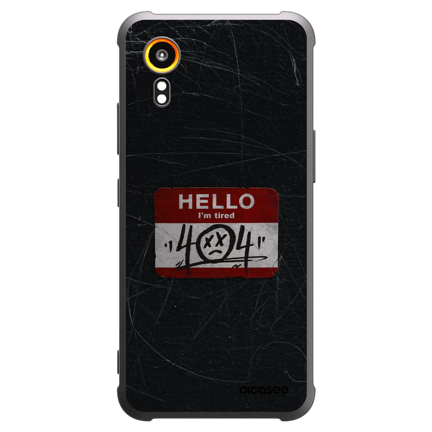 Picasee fekete szilikon tok az alábbi mobiltelefonokra Samsung Galaxy Xcover 7 - HELLO 404