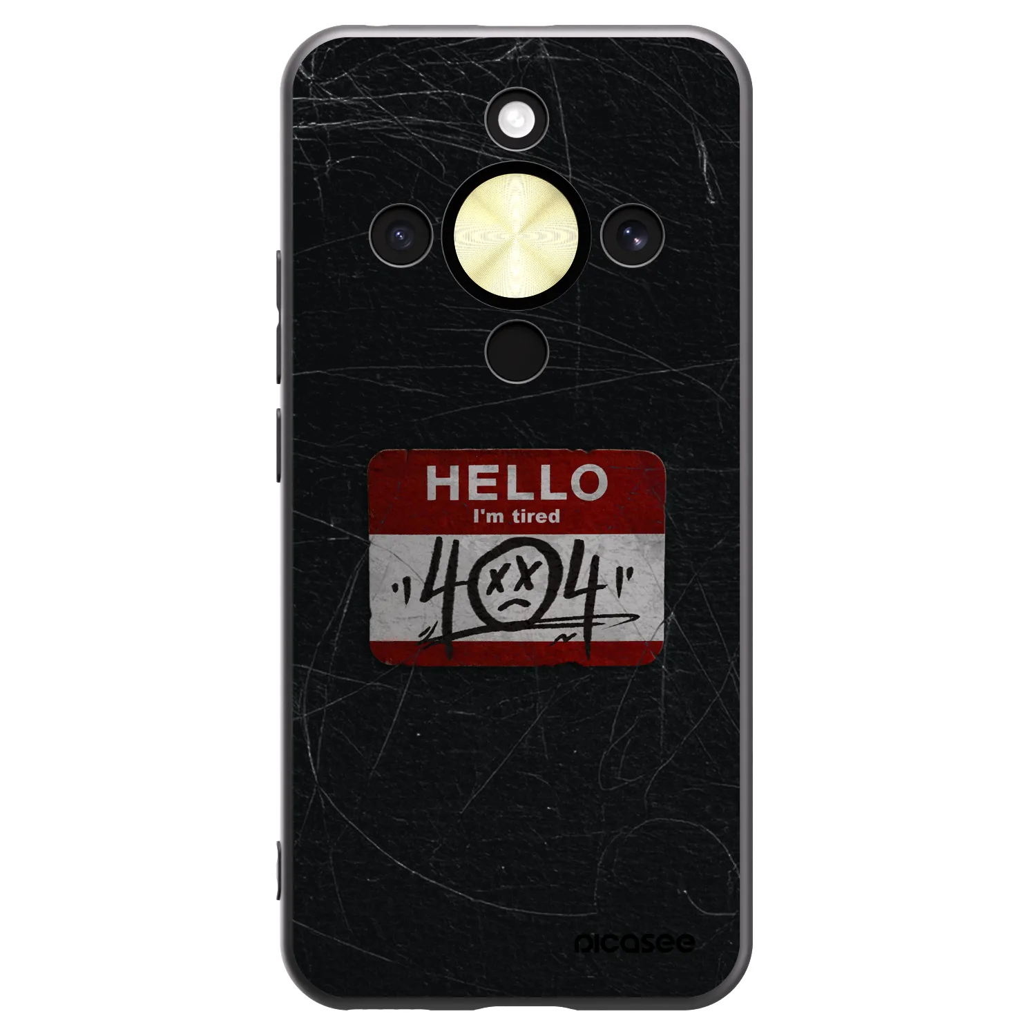 Picasee fekete szilikon tok az alábbi mobiltelefonokra Honor Magic8 Lite 5G - HELLO 404