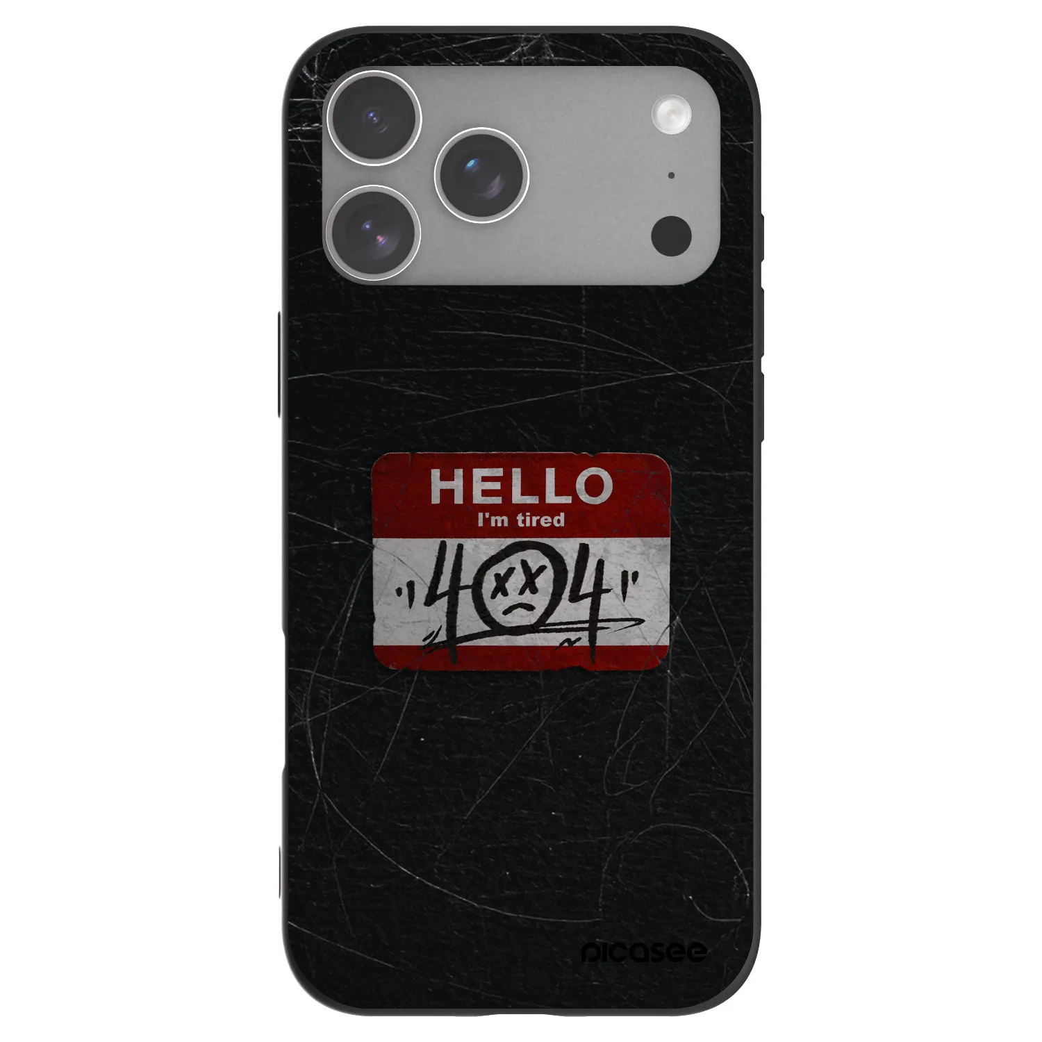 Picasee fekete szilikon tok az alábbi mobiltelefonokra Apple iPhone 18 Pro Max - HELLO 404