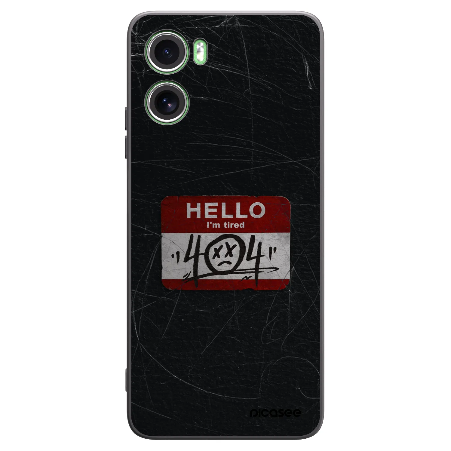 Picasee fekete szilikon tok az alábbi mobiltelefonokra Motorola Moto G06 - HELLO 404