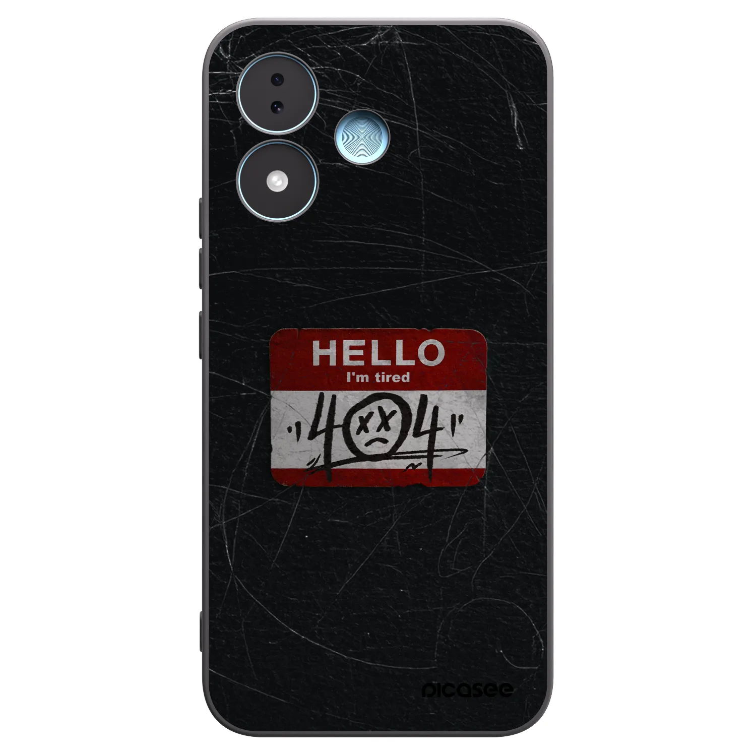 Picasee fekete szilikon tok az alábbi mobiltelefonokra Xiaomi Redmi Note 17 5G - HELLO 404