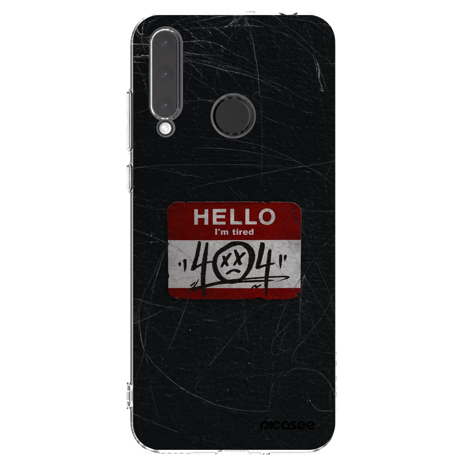 Picasee átlátszó szilikon tok az alábbi mobiltelefonokra Honor 20 Lite - HELLO 404