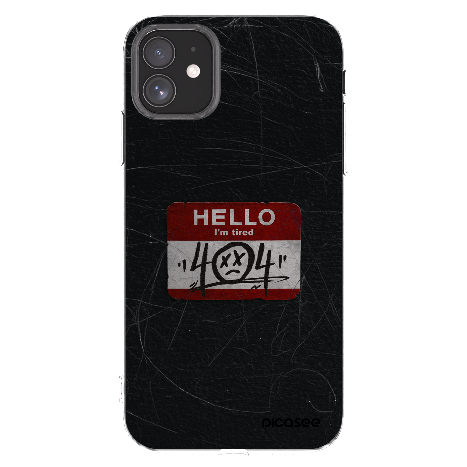 Picasee átlátszó szilikon tok az alábbi mobiltelefonokra Apple iPhone 11 - HELLO 404