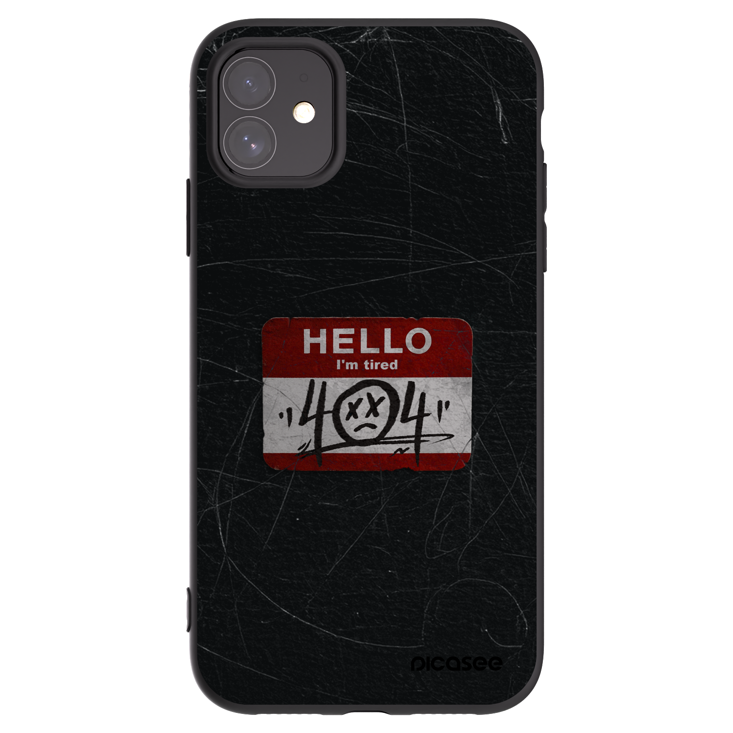 Picasee fekete szilikon tok az alábbi mobiltelefonokra Apple iPhone 11 - HELLO 404