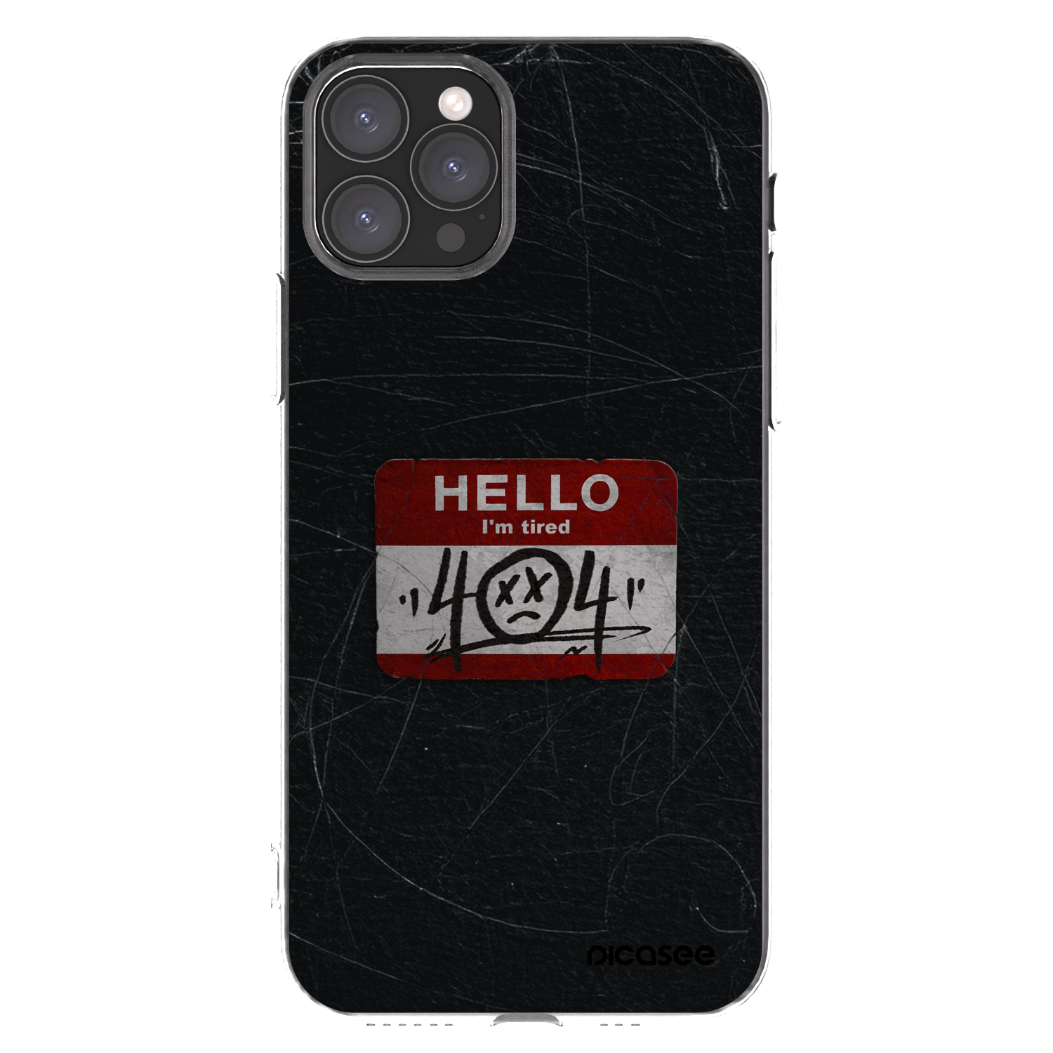Picasee átlátszó szilikon tok az alábbi mobiltelefonokra Apple iPhone 11 Pro - HELLO 404