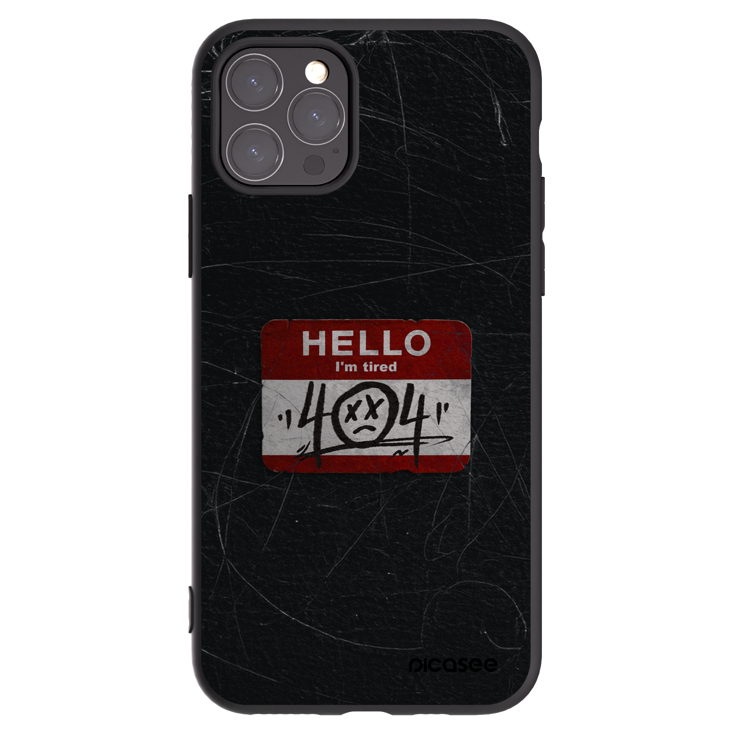 Picasee fekete szilikon tok az alábbi mobiltelefonokra Apple iPhone 11 Pro - HELLO 404