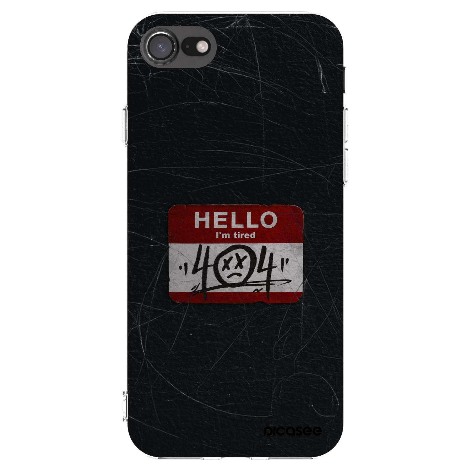Picasee átlátszó szilikon tok az alábbi mobiltelefonokra Apple iPhone 8 - HELLO 404