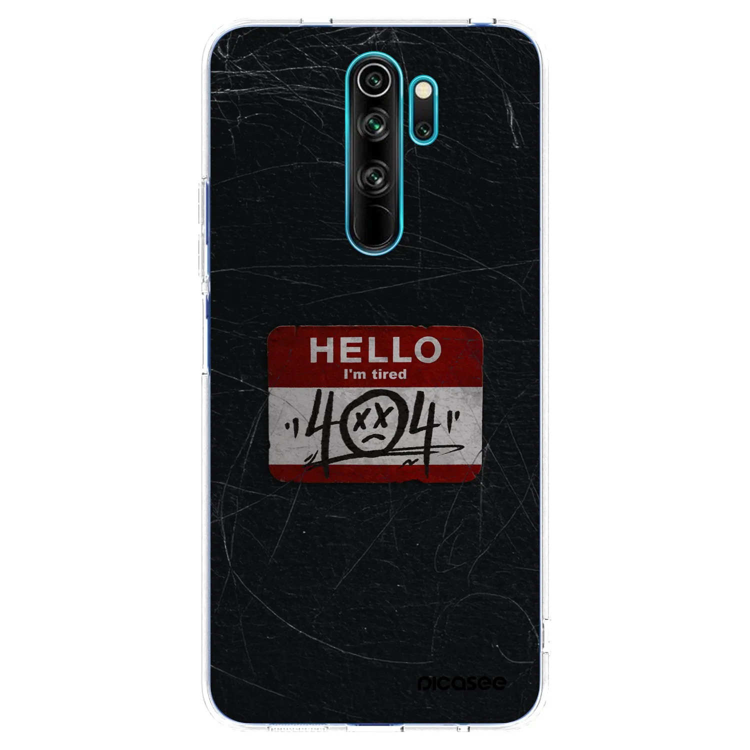 Picasee átlátszó szilikon tok az alábbi mobiltelefonokra Xiaomi Redmi Note 8 Pro - HELLO 404