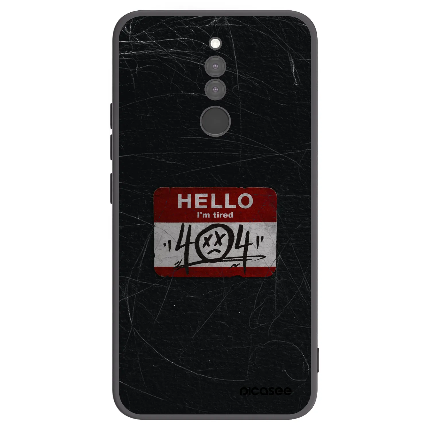 Picasee fekete szilikon tok az alábbi mobiltelefonokra Xiaomi Redmi 8 - HELLO 404