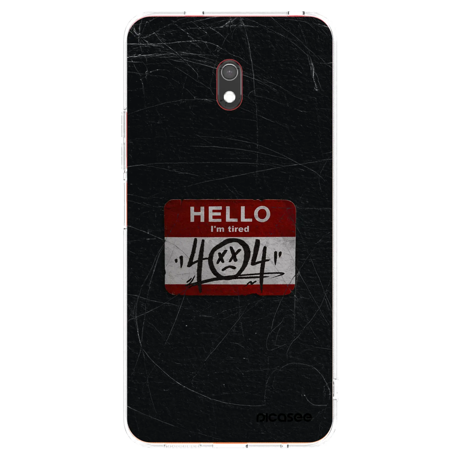 Picasee átlátszó szilikon tok az alábbi mobiltelefonokra Xiaomi Redmi 8A - HELLO 404