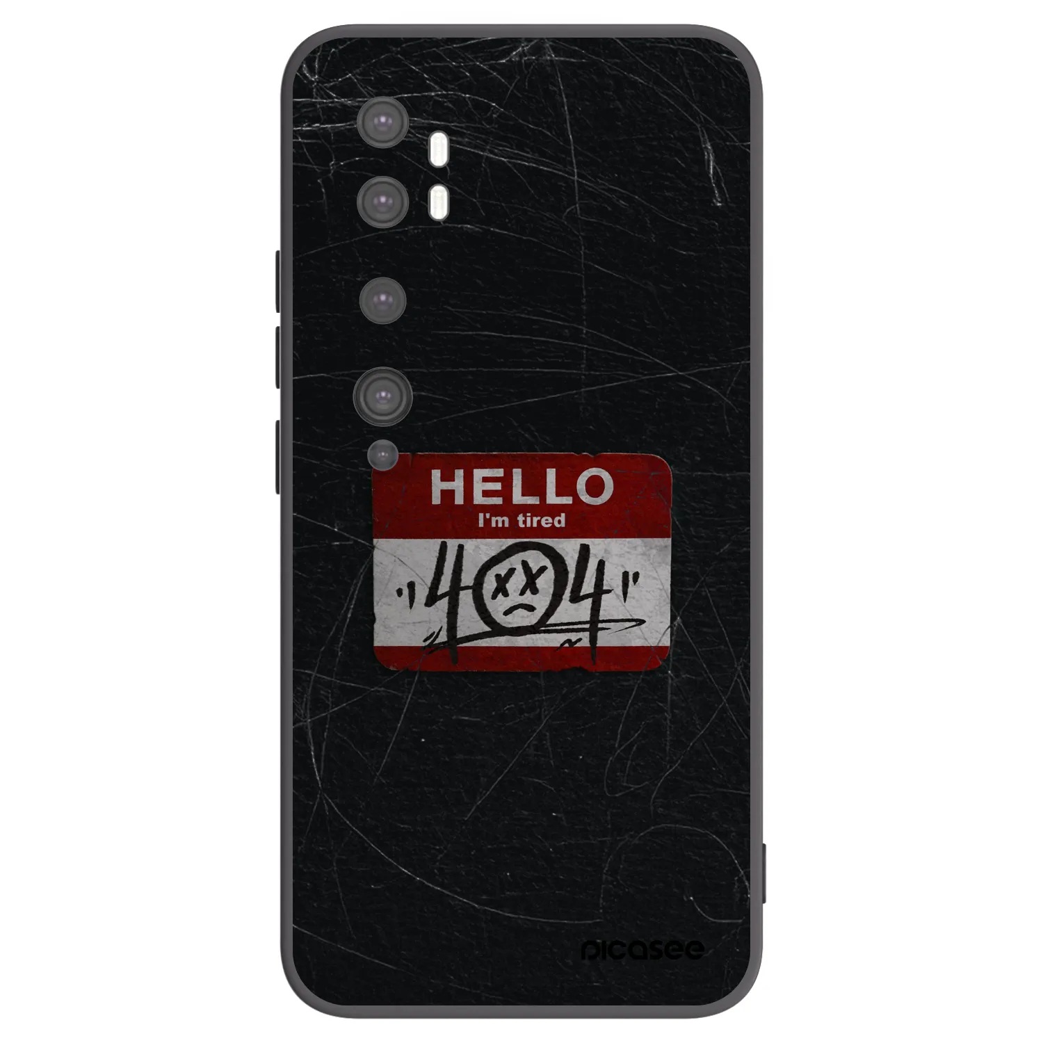 Picasee fekete szilikon tok az alábbi mobiltelefonokra Xiaomi Mi Note 10 (Pro) - HELLO 404