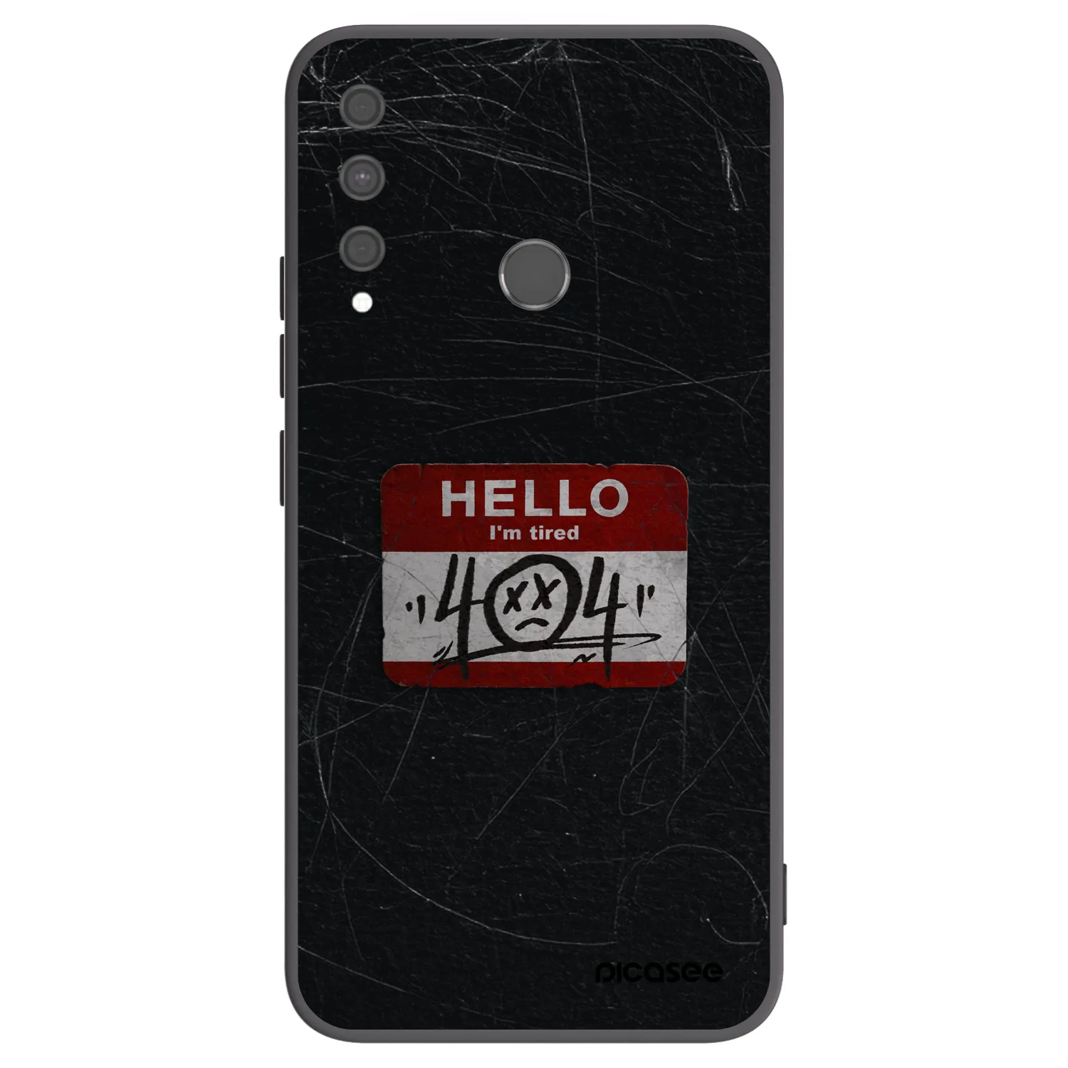Picasee fekete szilikon tok az alábbi mobiltelefonokra Huawei P40 Lite E - HELLO 404
