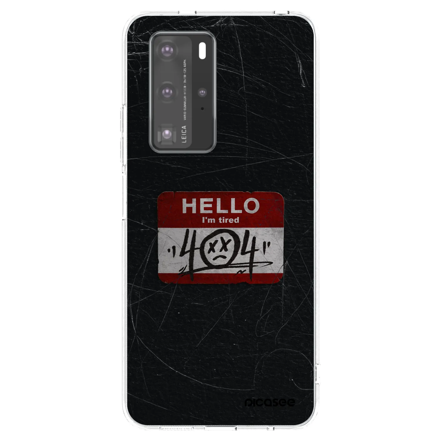Picasee átlátszó szilikon tok az alábbi mobiltelefonokra Huawei P40 Pro - HELLO 404