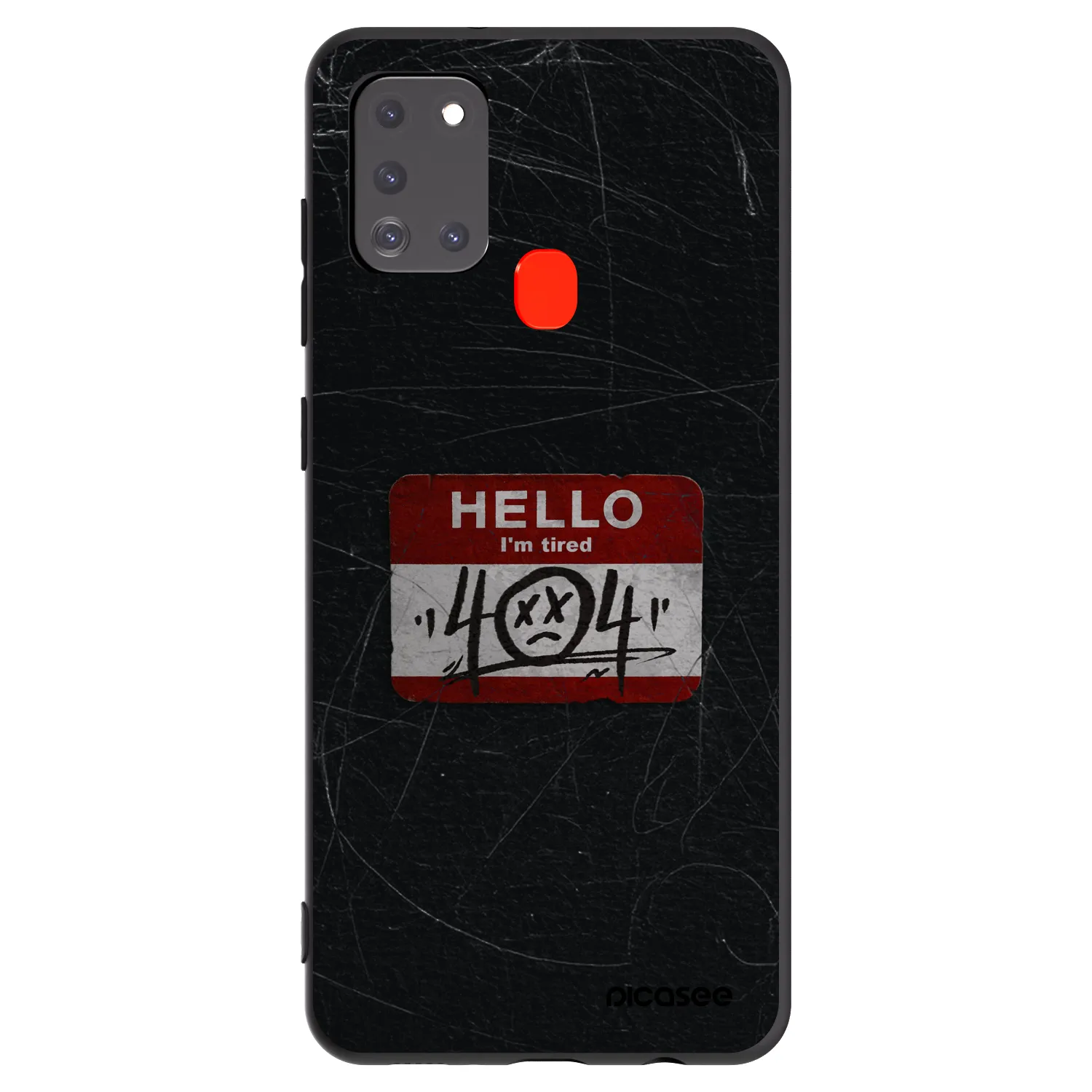Picasee fekete szilikon tok az alábbi mobiltelefonokra Samsung Galaxy A21s - HELLO 404