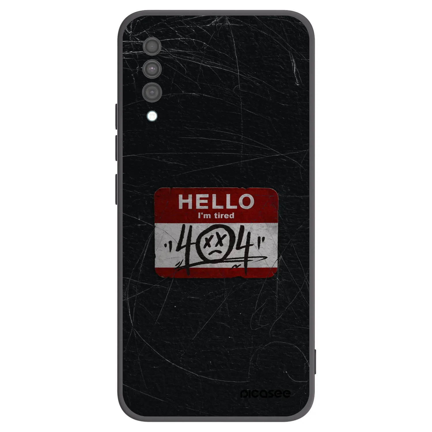 Picasee fekete szilikon tok az alábbi mobiltelefonokra Samsung Galaxy A30s A307F - HELLO 404