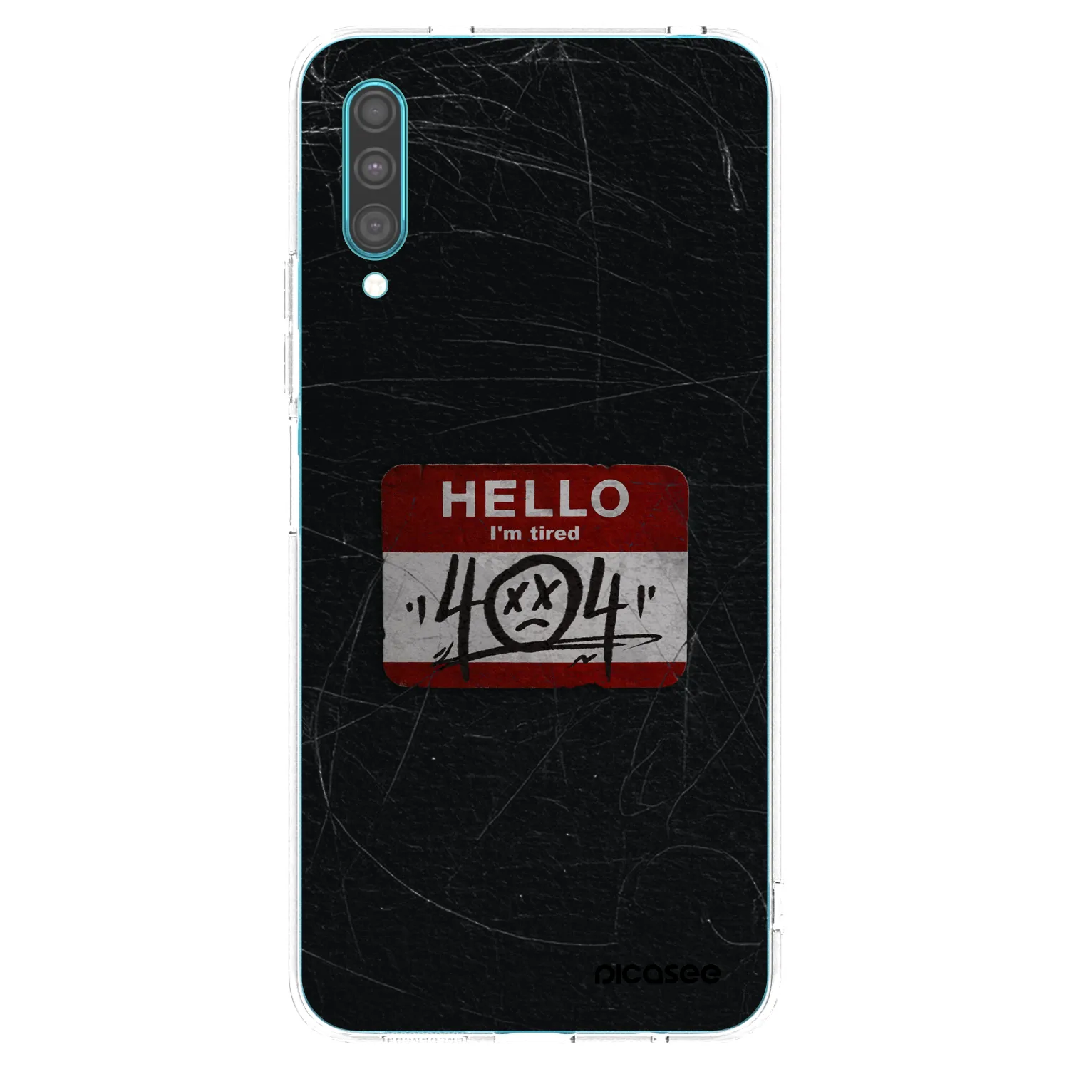 Picasee átlátszó szilikon tok az alábbi mobiltelefonokra Samsung Galaxy A30s A307F - HELLO 404