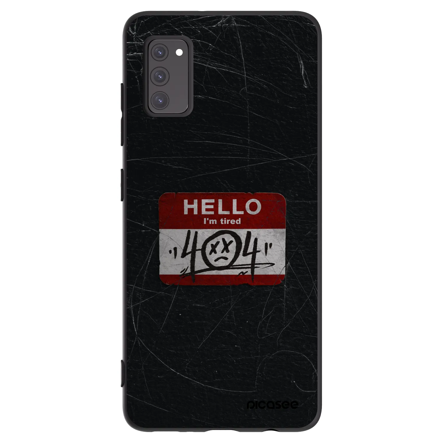 Picasee fekete szilikon tok az alábbi mobiltelefonokra Samsung Galaxy A41 A415F - HELLO 404