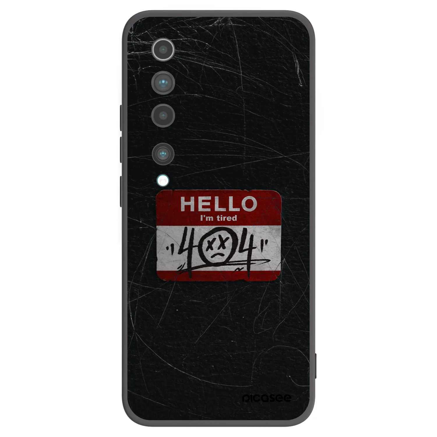 Picasee fekete szilikon tok az alábbi mobiltelefonokra Xiaomi Mi 10 - HELLO 404