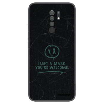 Picasee fekete szilikon tok az alábbi mobiltelefonokra Xiaomi Redmi 9 - LEFT A MARK