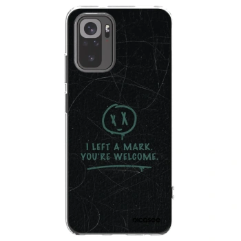 Picasee átlátszó szilikon tok az alábbi mobiltelefonokra Xiaomi Redmi Note 10S - LEFT A MARK
