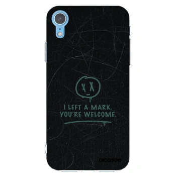 Picasee átlátszó szilikon tok az alábbi mobiltelefonokra Apple iPhone XR - LEFT A MARK