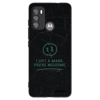 Picasee fekete szilikon tok az alábbi mobiltelefonokra Motorola Moto G60 - LEFT A MARK