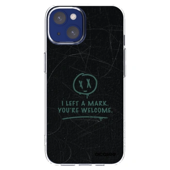 Picasee átlátszó szilikon tok az alábbi mobiltelefonokra Apple iPhone 14 - LEFT A MARK