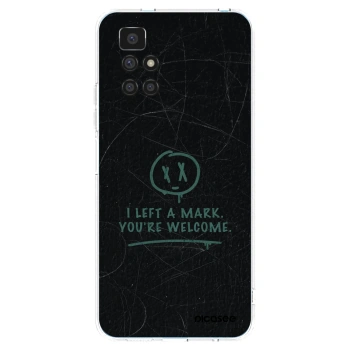Picasee átlátszó szilikon tok az alábbi mobiltelefonokra Xiaomi Redmi 10 (2022) - LEFT A MARK