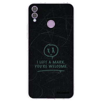 Picasee átlátszó szilikon tok az alábbi mobiltelefonokra Honor 8X - LEFT A MARK