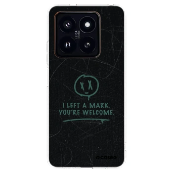 Picasee átlátszó szilikon tok az alábbi mobiltelefonokra Xiaomi 14 Pro - LEFT A MARK