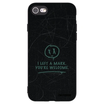 Picasee fekete szilikon tok az alábbi mobiltelefonokra Apple iPhone 8 - LEFT A MARK