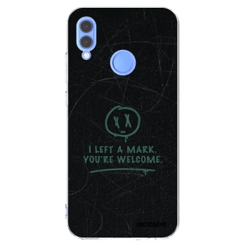 Picasee átlátszó szilikon tok az alábbi mobiltelefonokra Honor 10 Lite - LEFT A MARK