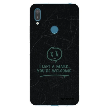 Picasee átlátszó szilikon tok az alábbi mobiltelefonokra Huawei Y7 2019 - LEFT A MARK
