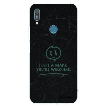 Picasee átlátszó szilikon tok az alábbi mobiltelefonokra Huawei Y6 2019 - LEFT A MARK